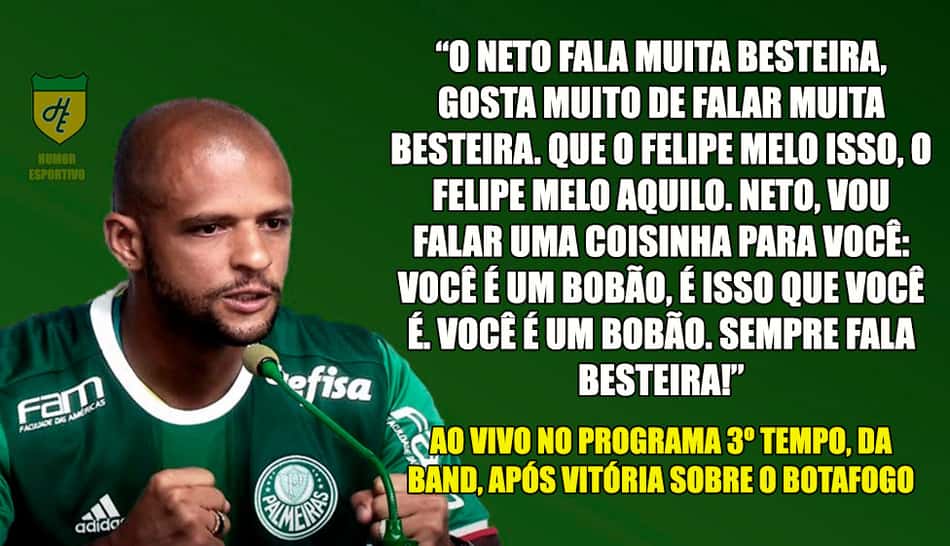 As frases mais impactantes de Felipe Melo em sua passagem pelo Palmeiras