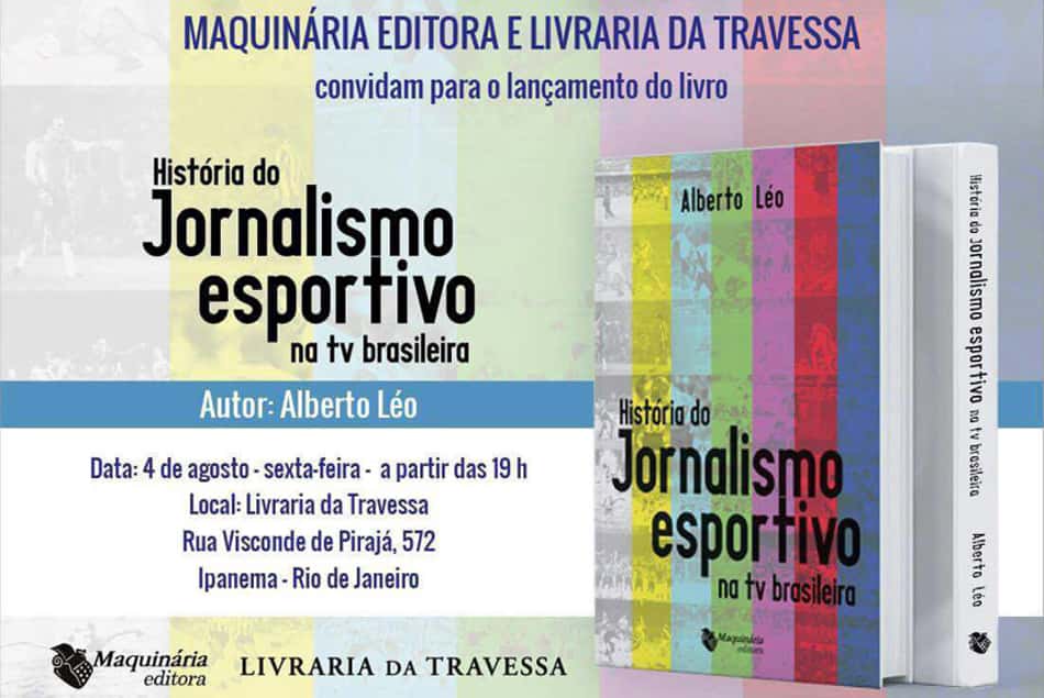 Livro sobre a história do jornalismo esportivo na TV será lançado nesta sexta no Rio de Janeiro