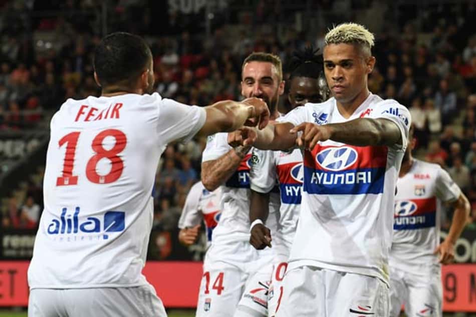 Fekir e Mariano Díaz - Rennes x Lyon