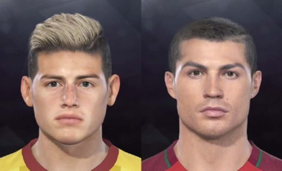 Impecável! Konami revela faces de cinco astros em PES 2018