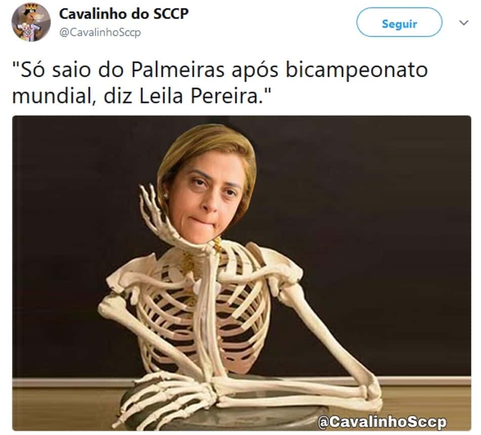 Patrocínio eterno? Declaração de Leila Pereira vira piada na web