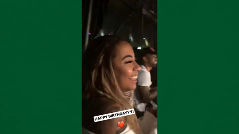 Gabigol comemora aniversário ao lado de Rafaella