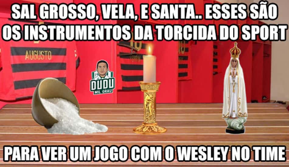Wesley estreia com o pé esquerdo no Sport e rende piadas na web