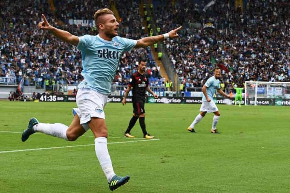 Immobile faz três, e Lazio passeia para cima do Milan no Italiano