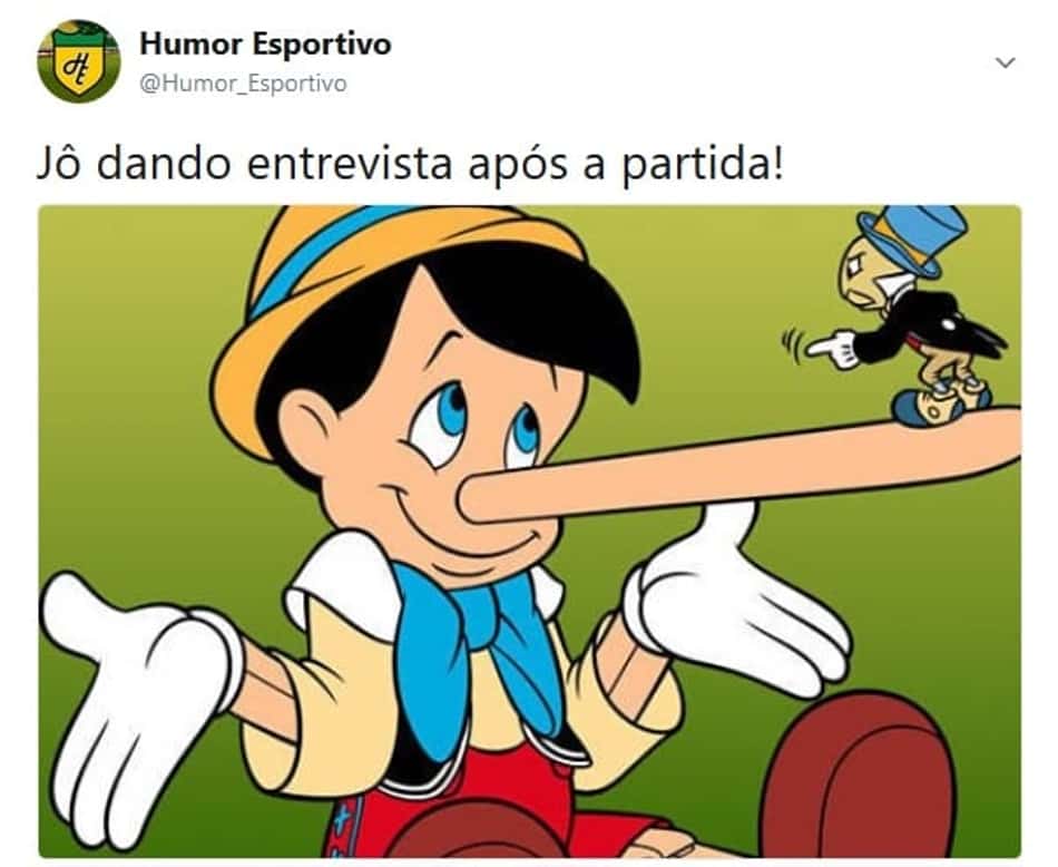 Com ironia e revolta, internautas detonam entrevista de Jô após gol com braço