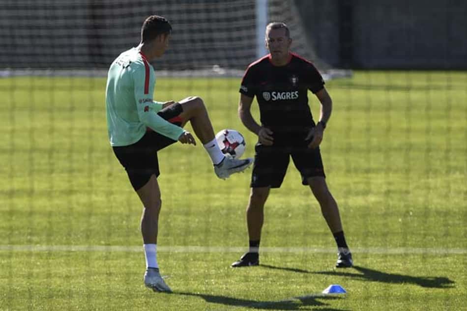Cristiano Ronaldo treina separado antes de confrontos por Portugal