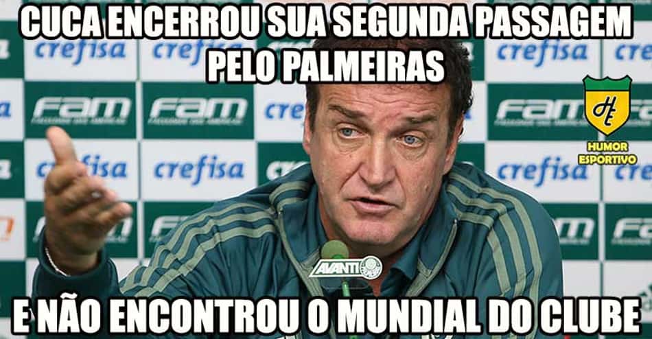 Saída de Cuca do Palmeiras vira piada na web; confira os memes