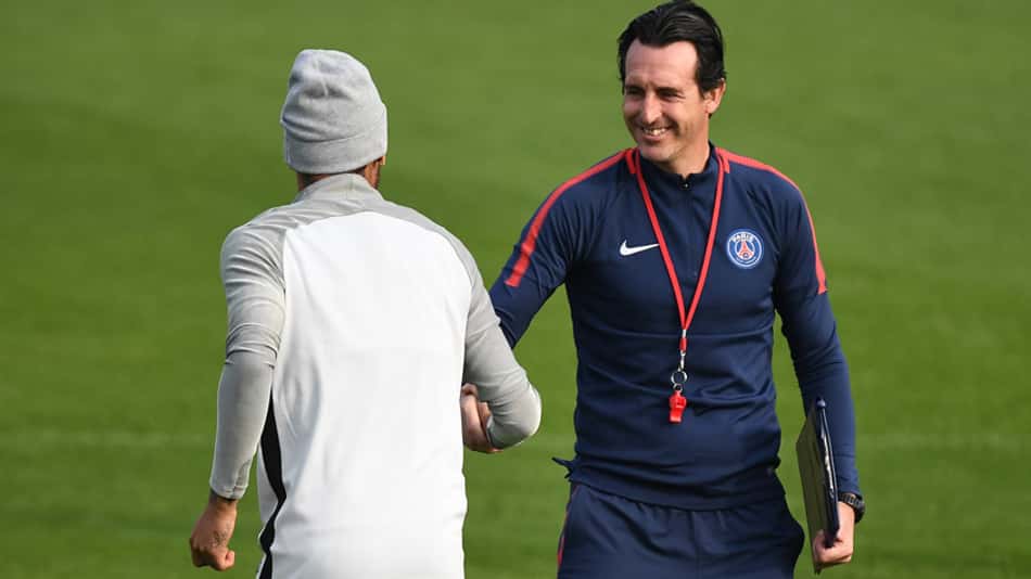 Neymar e Unai Emery