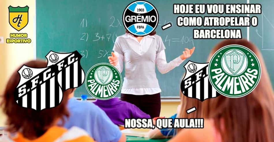 Grêmio atropela Barcelona e memes bombam na web
