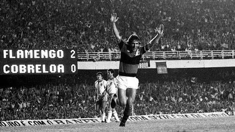 Há 38 anos, Zico comandou o Flamengo no primeiro jogo da final da Libertadores contra o Cobreloa
