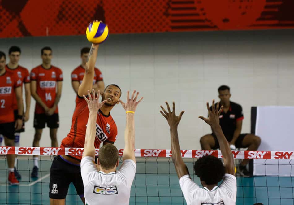 SUPERLIGA MASCULINA 17/18: Sesi-SP estreia em casa e bate o JF Vôlei