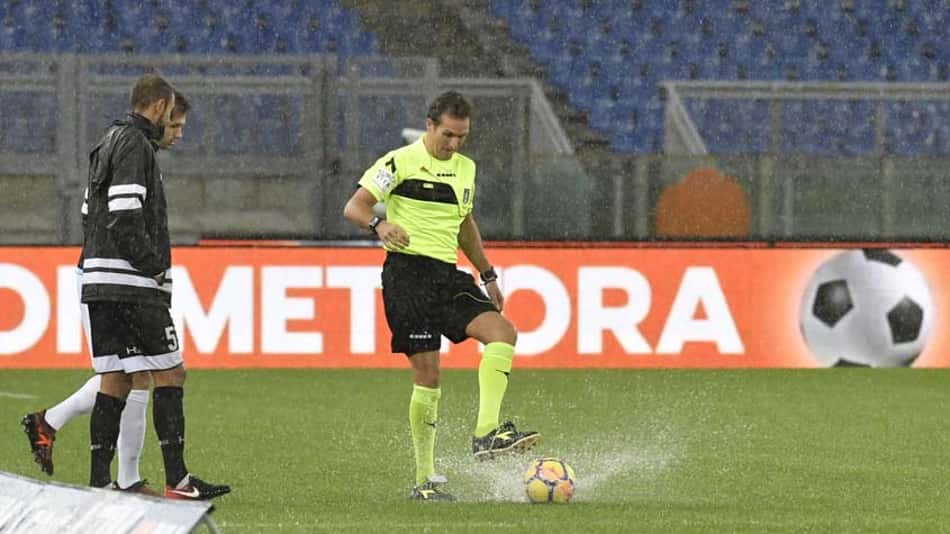 Forte chuva adia partida entre Lazio e Udinese, pelo Campeonato Italiano