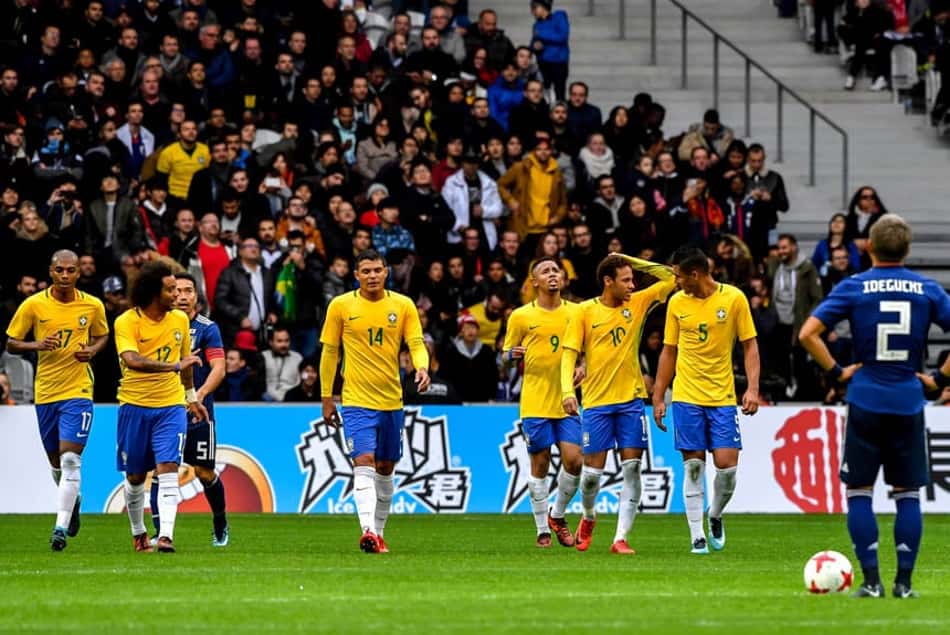Veja imagens do triunfo do Brasil sobre o Japão em amistoso