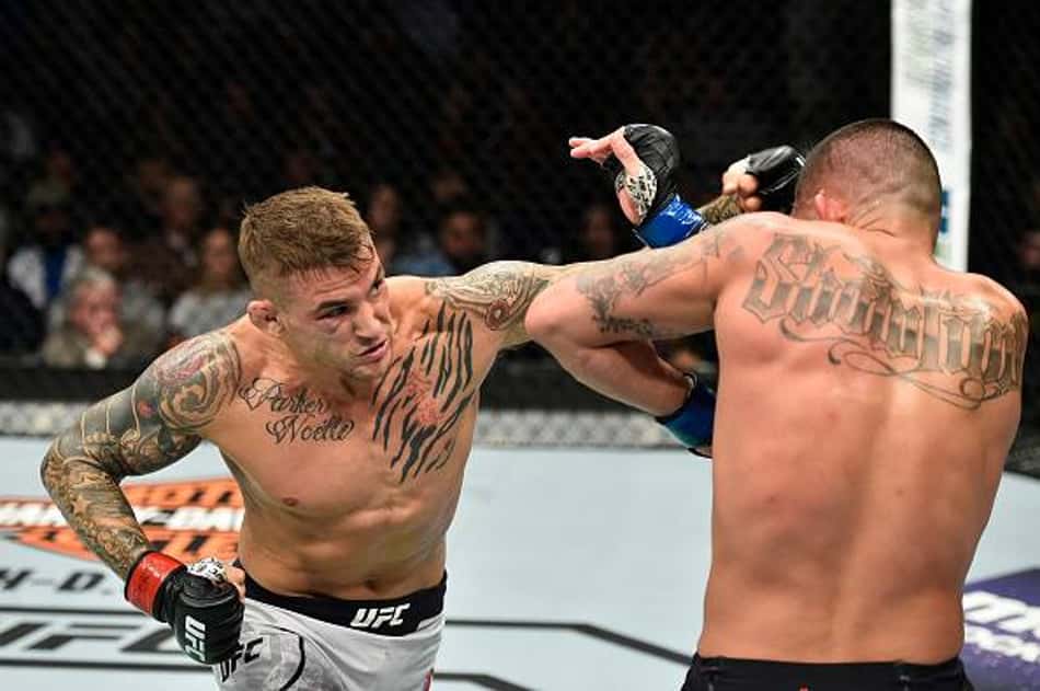Dustin Poirier venceu Anthony Pettis no UFC Norfolk (EUA) Dustin Poirier se despede do MMA contra Max Holloway, no UFC 318, pelo cinturão BMF (Foto: Divulgação/UFC)