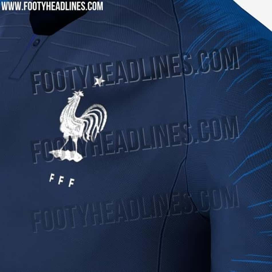 Site vaza camisas titulares da França e Inglaterra para a Copa do Mundo