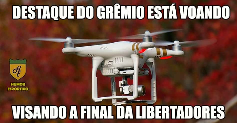 Polêmico uso de drone pelo Grêmio rende memes na web