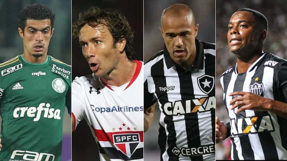 Egídio, Lugano, Roger e Robinho são alguns dos jogadores que, até o momento, têm contrato previsto até o fim de 2017. Confira como está a situação de cada atleta do seu time de coração. 