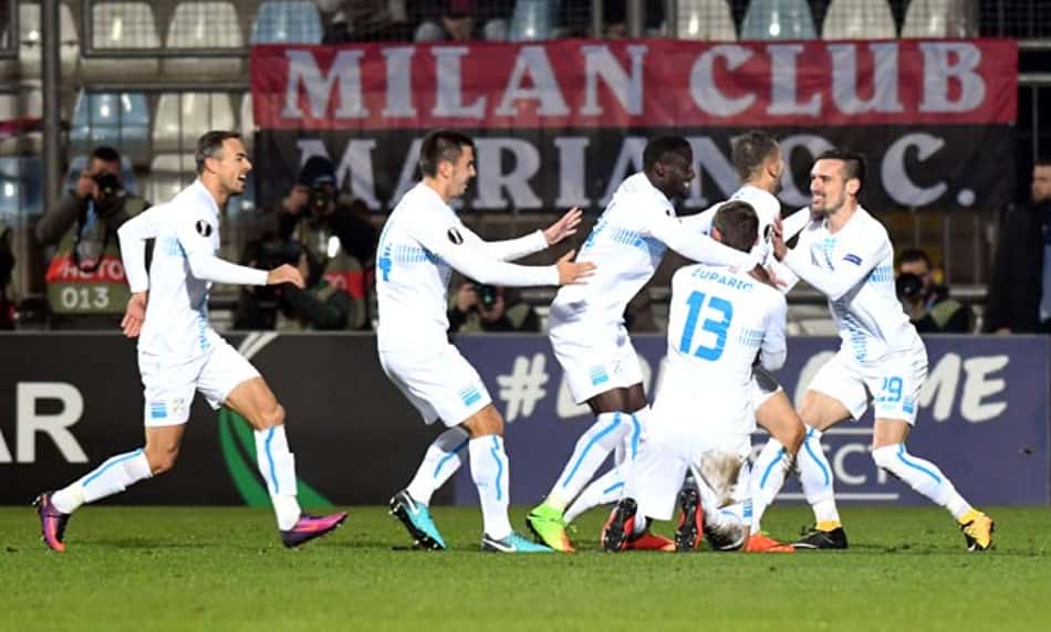 Que fase! Milan cai para o Rijeka e perde invencibilidade na Liga Europa
