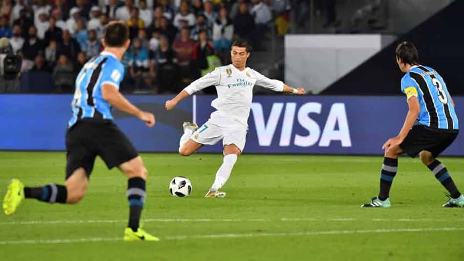 Cristiano Ronaldo marca e Real Madrid derrota o Grêmio na final do Mundial