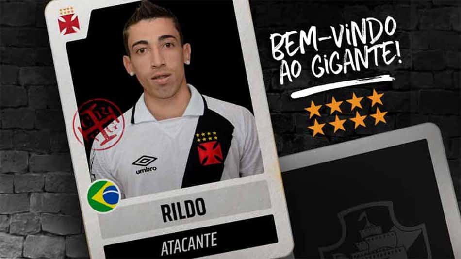 Rildo é anunciado pelo Vasco como segundo reforço para 2018
