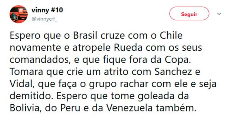 Rubro-negros se revoltam com saída de Reinaldo Rueda