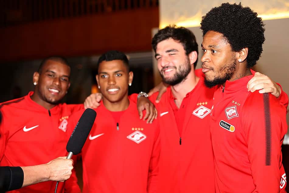 Georgi Dzhikiyam Fernando, Pedro e Luiz Adriano - Spartak Moscou