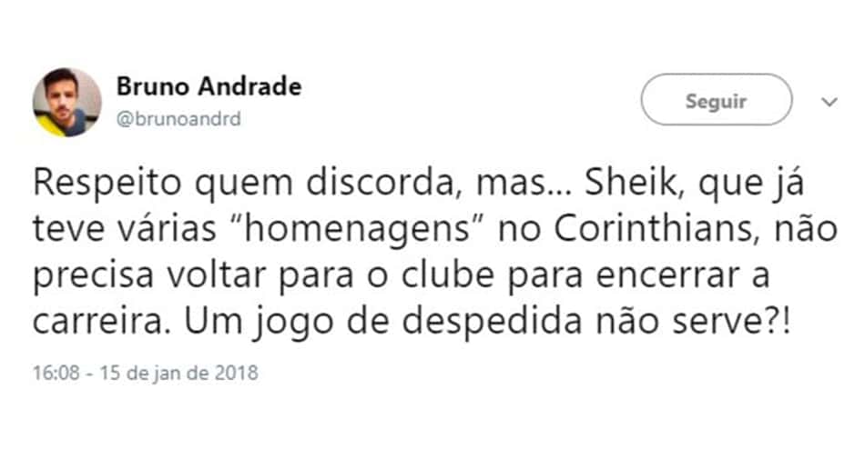 Críticas e elogios: veja como a Fiel reagiu ao retorno de Sheik