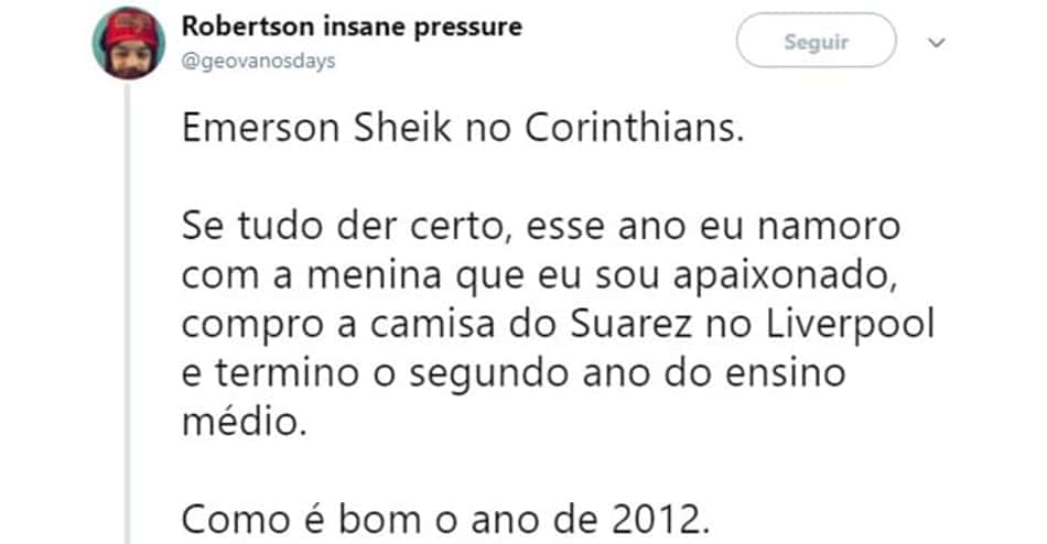 Feliz 2012! Retorno de Sheik ao Corinthians vira piada na web