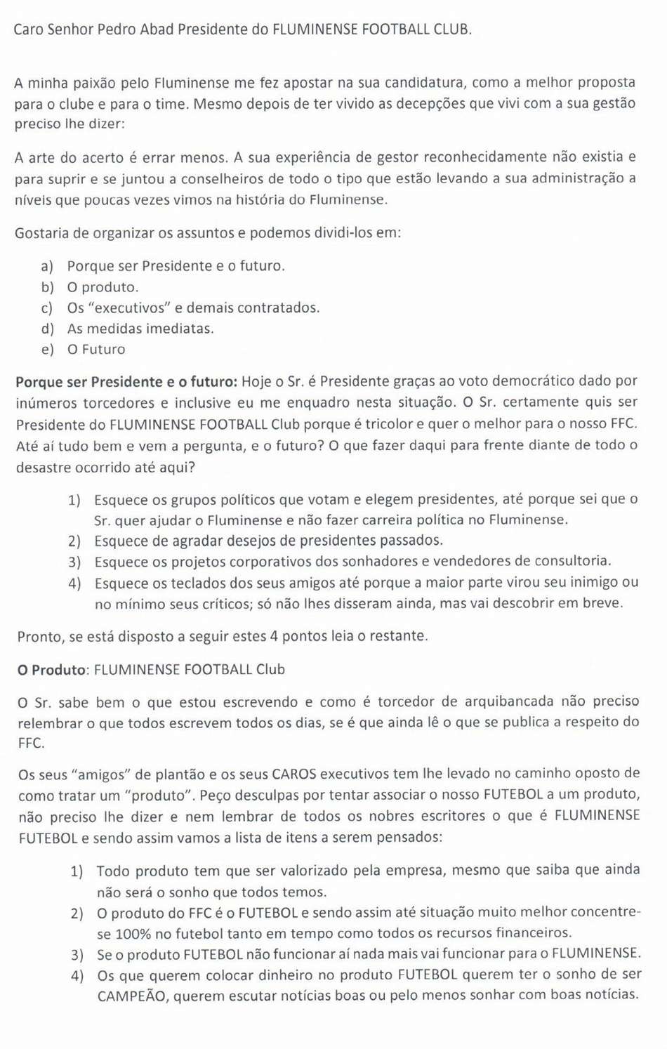 Carta de Pedro Antonio