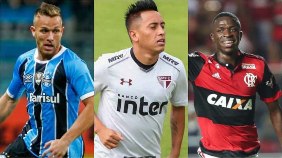 Arthur, Cueva e Vinicius Junior. Veja como foi o vaivém de terça