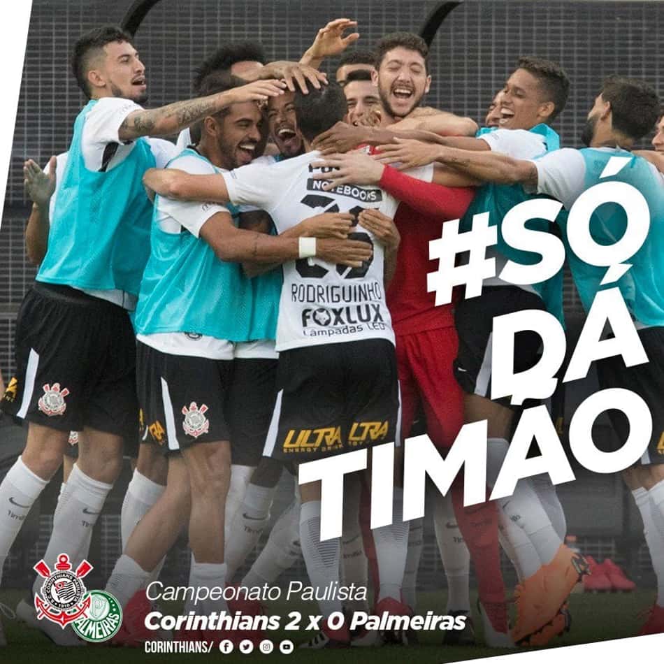 Corinthians não perdoa e zoa Palmeiras pelas redes sociais