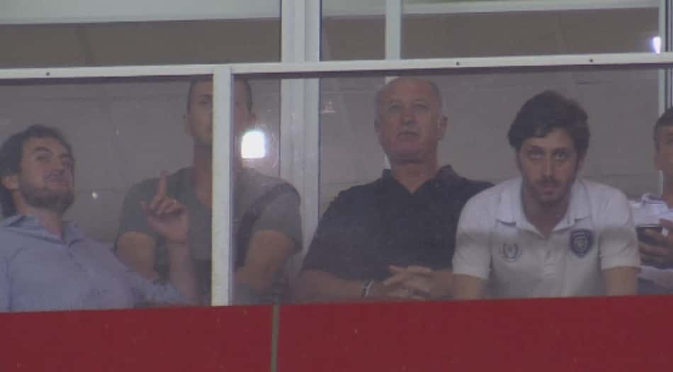 Felipão acompanha vitória do Internacional no Beira-Rio