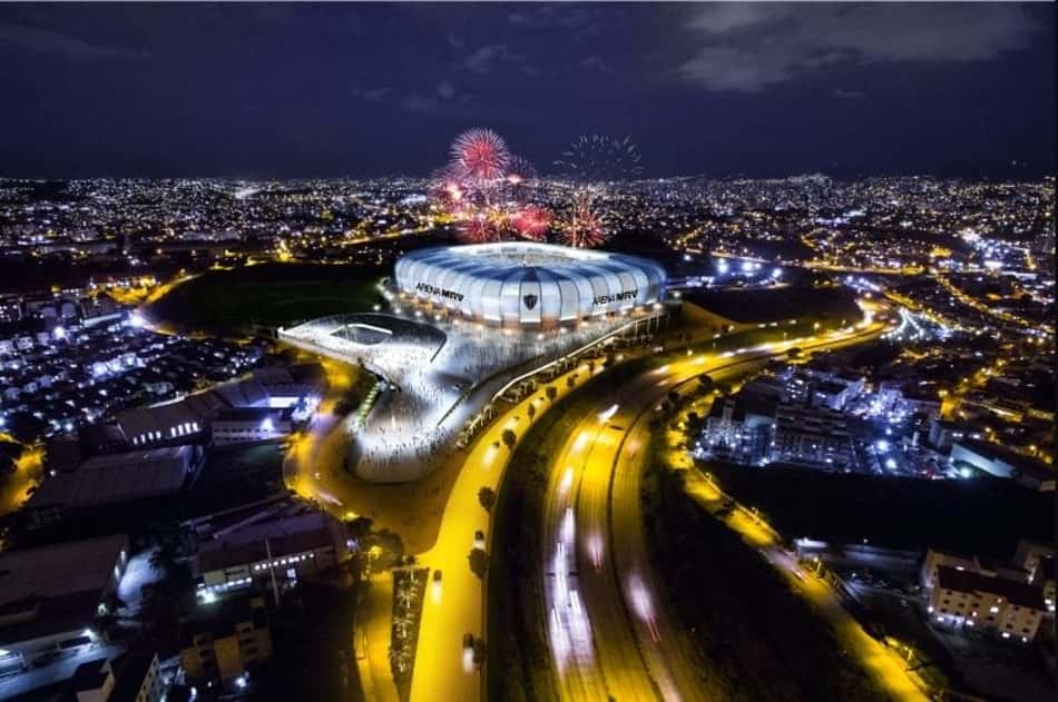 Futuro estádio do Atlético-MG poderá usar gramado artificial