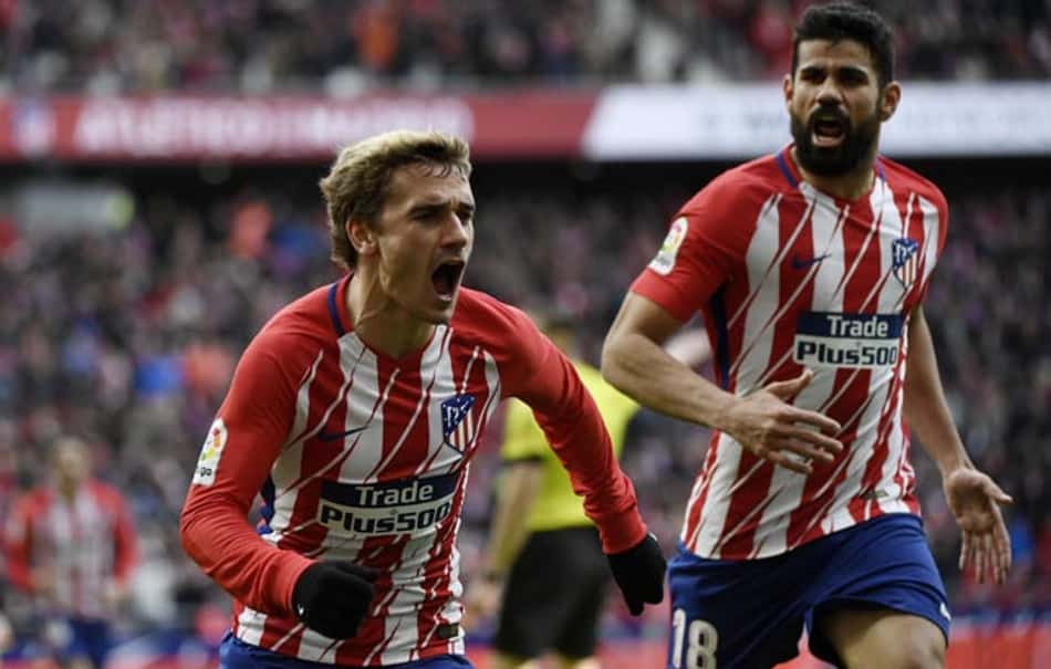 Diego Costa torce pelo 'fico' de Griezmann: 'Não pode me deixar só'
