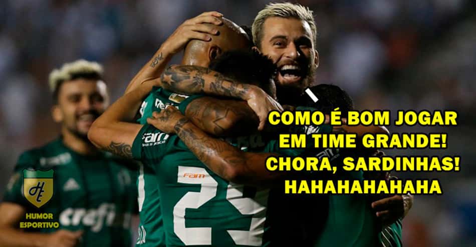 Palmeirenses zoam muito após eliminarem o Santos do Paulistão