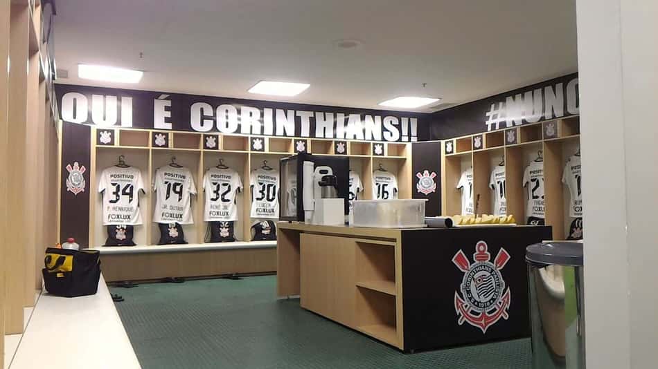 Vestiário do Corinthians no Allianz
