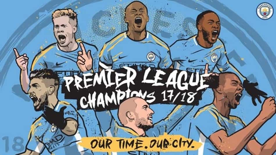 City celebra título da Premier League na internet e exalta campanha