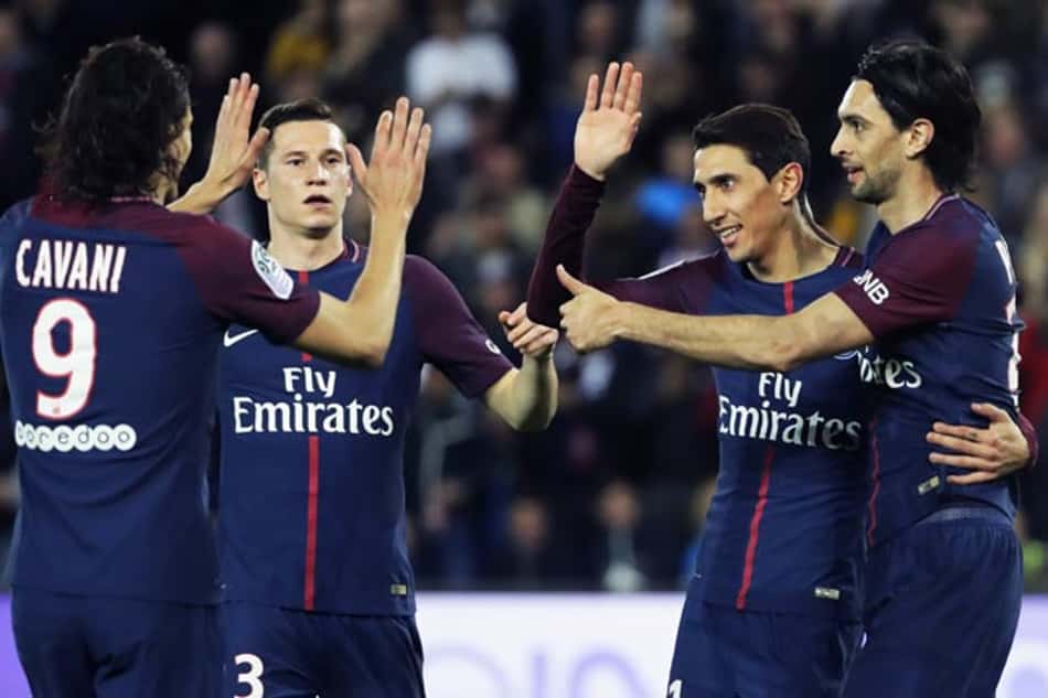 Antes da chegada de Neymar e Mbappé em 2017, Javier Pastore era um dos principais jogadores do PSG ao lado de Edinson Cavani e Angel Di María (Foto: Thomas Samson / AFP)