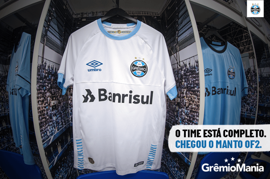 Grêmio lança camisa 2 para a temporada. Veja imagens e o preço da novidade