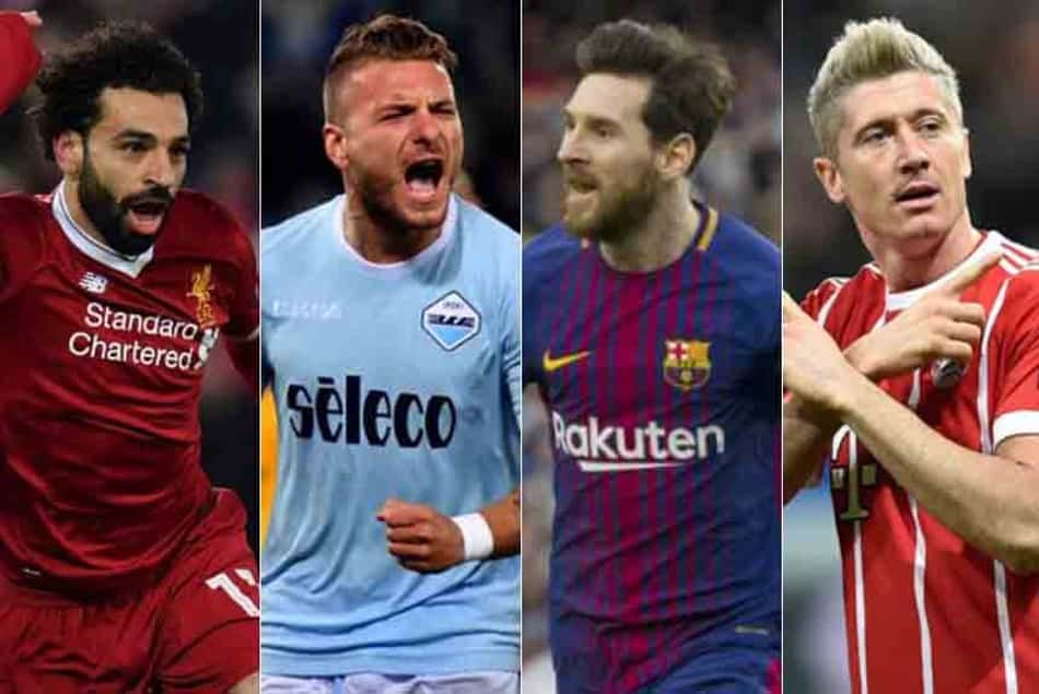 A Chuteira de Ouro é um prêmio concedido por uma associação de publicações esportivas de toda a Europa. O critério utilizado concede peso 2 para as principais ligas do continente: Alemanha, Espanha, Inglaterra, Itália e Portugal. Os campeonatos de Áustria, Bélgica, Bulgária, Croácia, Escócia, França, Grécia, Holanda, Israel, Noruega, Polônia, Rússia, Sérvia, Suíça, Turquia, Ucrânia têm peso 1,5 - os outros torneios recebem peso 1. Neste ano, Salah, Immobile, Messi e Lewandowski são os líderes. Confira os vencedores deste século.<br><br>