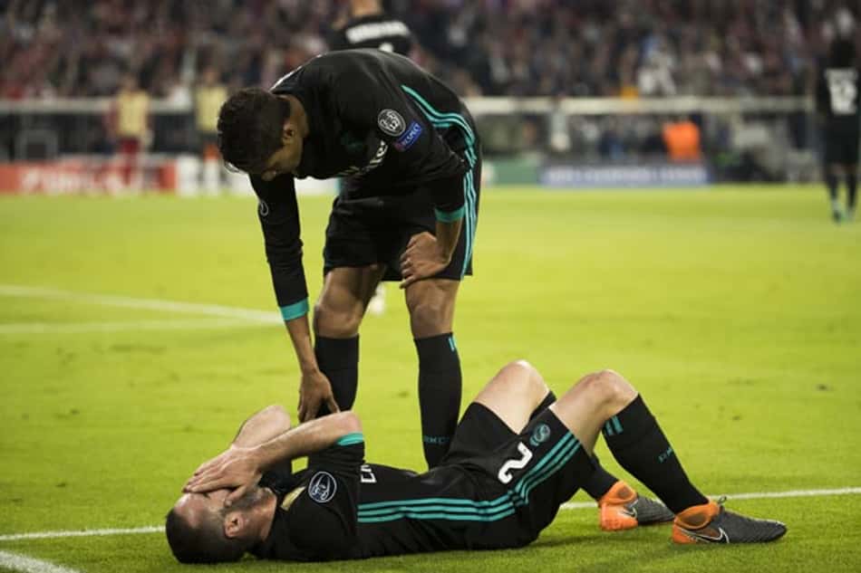 Real Madrid perde lateral para duelo decisivo contra o Bayern de Munique