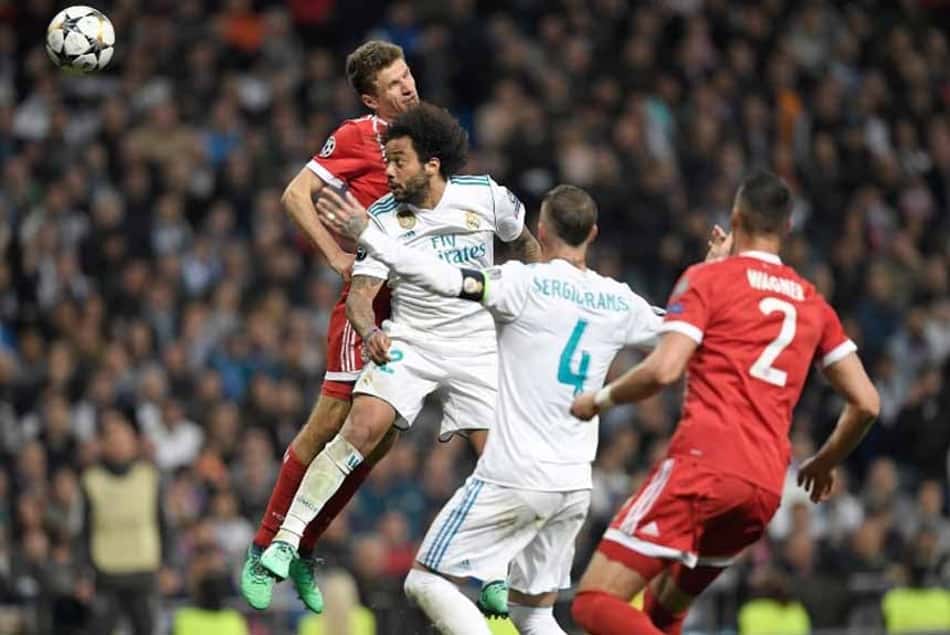Marcelo (Real Madrid) - O Real Madrid empatou com o Bayern de Munique em casa, por 2 a 2 e garantiu a vaga na final da Champions League. O lateral-esquerdo Marcelo teve boa atuação na partida. O brasileiro não perdeu nenhuma bola e não fez nenhuma falta. Criou boas chances na partida e foi responsável para a assistência do primeiro gol, marcado por Karim Benzema.