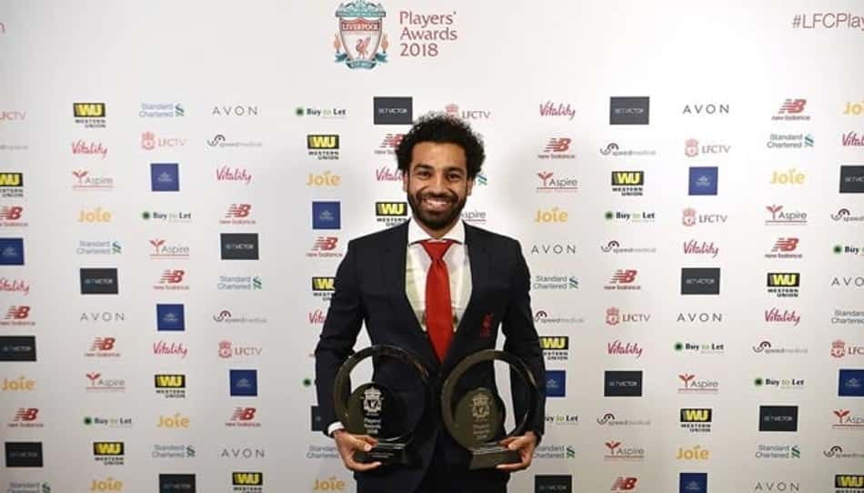 Salah recebe três prêmios na Inglaterra: 'Estou feliz no Liverpool'