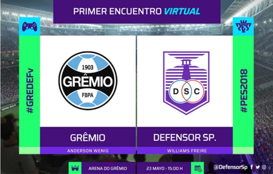 Grêmio x Defensor - Futebol Virtual