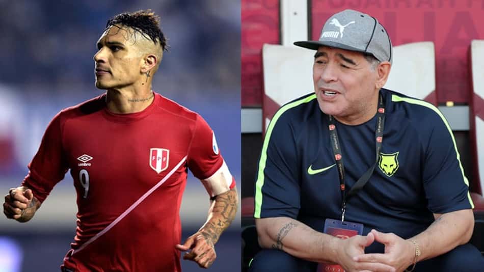 Maradona declara apoio a Guerrero: 'Espero vê-lo jogando na Rússia'