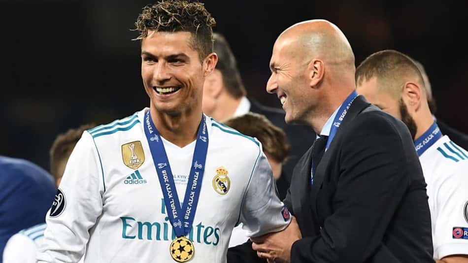 Cristiano Ronaldo posta mensagem de agradecimento a Zidane