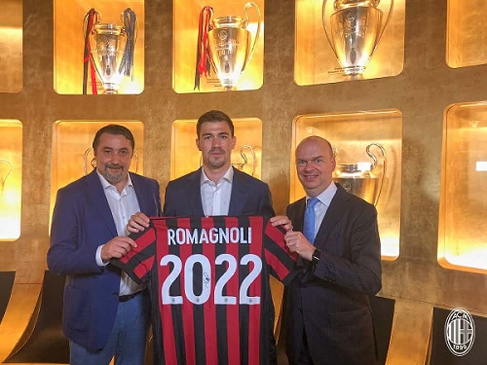 Milan renova contrato de Romagnoli por mais quatro temporadas