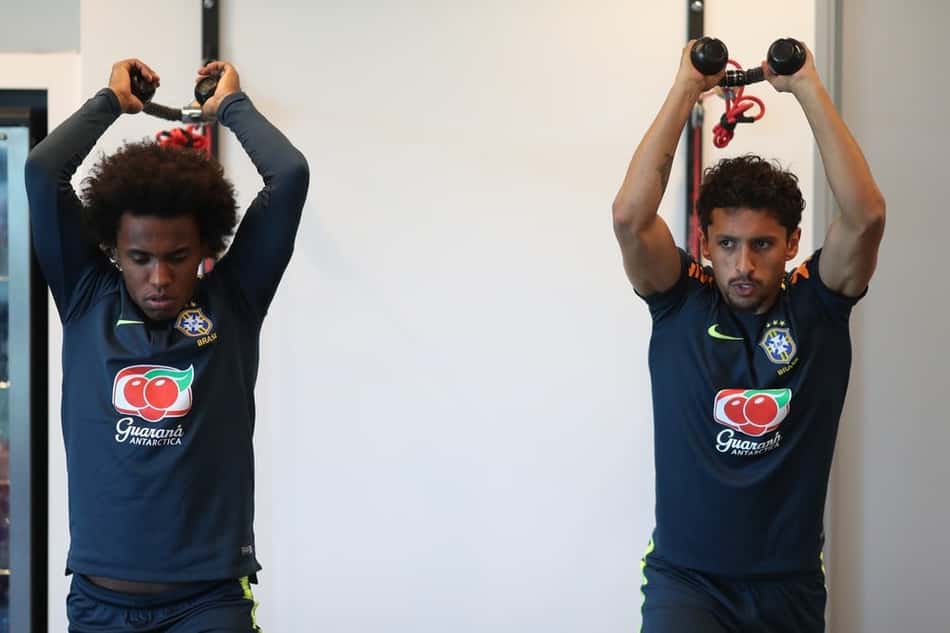 Willian e Marquinhos - Seleção Brasileira