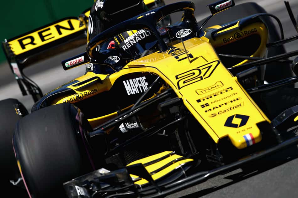 F1: Hulkenberg ataca "tarde demais nos freios" e causa acidente em Spa