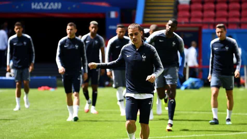 França faz treino em Kazan antes da estreia na Copa contra a Austrália